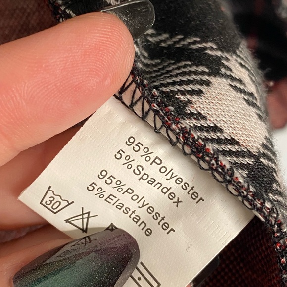 Grace Karin Ruffle Open Career Plaid Blazer Jacket Women’s Size Small - Picture 4 of 6